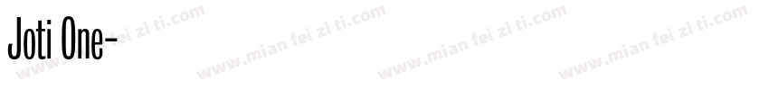 Joti One字体转换